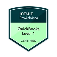 QuickBooks Online Certification Level 1 badge